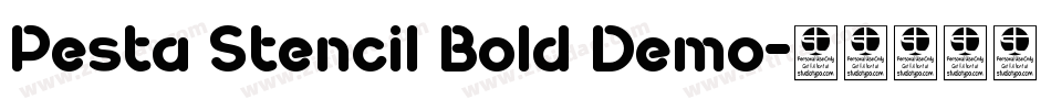 Pesta Stencil Bold Demo字体转换